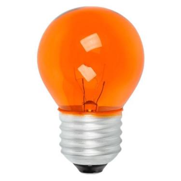 Imagem de Lâmpada Incandescente Bolinha - 15w 220v - Laranja - DIVERSAS