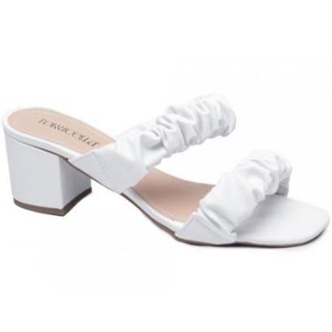 Imagem de Sandália Tamanco Feminino Na Cor Salto Médio-Feminino