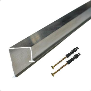 Imagem de Kit Trilho Comum Antigo Simples Metal Instalação Teto Alumínio Cortina