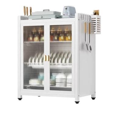 Imagem de Armario Talheres De Aço Bancada Escorredor De Prato Organizaçao Louca 