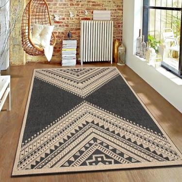 Imagem de Tapete de pátio externo para todos os climas para varanda frontal, tapete de veludo de cristal interno para animais de estimação, com traseira antiderrapante G 100 x 200 cm