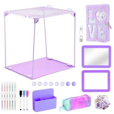 Imagem de Kit Organizador de Casillero abcGoodefg Morado 28x26x31 cm