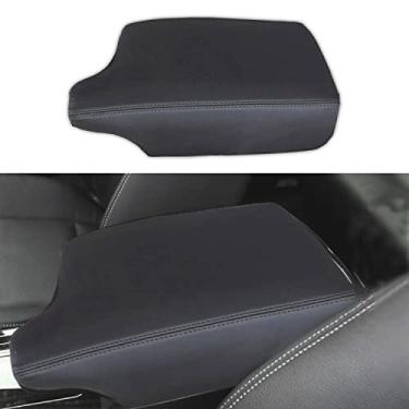 Imagem de BoxCheer Capa de apoio de braço para Honda Accord Sport EX LX Touring 9ª geração 2013-2017 Protetor de console central de couro PU à prova d'água tapete caixa de apoio de braço acessórios interiores (costura preta)