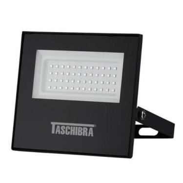Imagem de Refletor Led Holofote Taschibra 50W 6500K TRLED Slim Preto