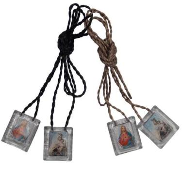 Imagem de Escapulário de Acrílico com Cordão - SJO Artigos Religiosos
