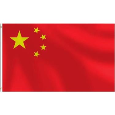 Imagem de 9,5 x 1,5 m Bandeira da China CN resistente - Costura dupla à prova de desbotamento, ilhós de latão para o dia nacional, festival da primavera, eventos ao ar livre