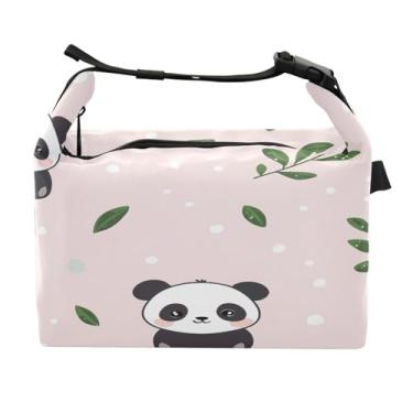 Imagem de STAYTOP Lancheira fofa de panda com fivela de alça, lancheira isolada para meninos e meninas, lancheira térmica para trabalho escolar