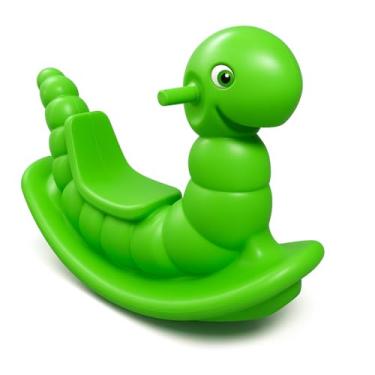 Imagem de Gangorra Infantil Modelo Nhoca para Playgrounds - Resistente e Seguro Diversão Garantida Presente Natal (Verde)