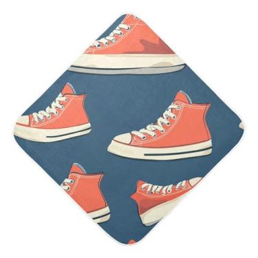 Imagem de STAYTOP Toalhas de bebê coloridas com capuz de musselina, toalha de banho super macia, toalhas de banho absorventes para banho de recém-nascido unissex 89 x 89 cm