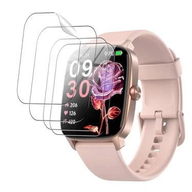 Imagem de Oshmirian Pacote com 4 protetores de tela para KIBFLE TGW01 – Película de TPU 6H, antiarranhões, anti-impressões digitais, sem bolhas, à prova de estilhaçamento, à prova de poeira, sensível ao toque