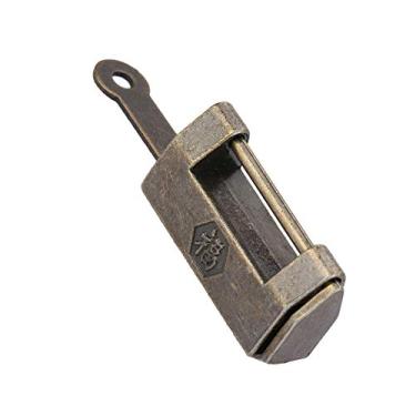 Imagem de Ymiko Cadeado Estilo Antigo Vintage Com Chave para Caixa de Joias e Gaveta, Pequeno Detalhe Decorativo de Fechadura retrô (S)