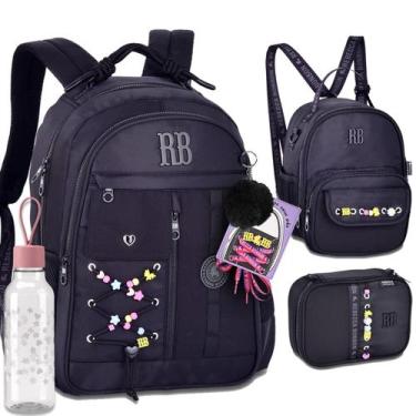 Imagem de Kit Completo Mochila Costa Rebecca Bonbon RB Escolar Juvenil, RB27424 