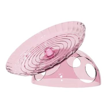 Imagem de KiBcsLic Roda giratória redonda para hamster, brinquedo silencioso para atividades de pequenos animais, como ouriços, camundongos, gerbos e ratos, Rosa