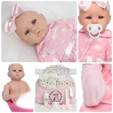 Imagem de Bebê Reborn Abigail Princesa Conjunto Nuvem Bolsa Itens - Cegonha Rebo