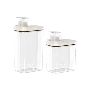 Imagem de Kit Dispensers Flow para Sabão e Produtos de Limpeza – 2,3L e 1,5L com Tampa Medidora