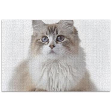 Imagem de Quebra-cabeça para adultos com estampa de animais de estimação, 1000 peças, estampa animal, paisagem, família, presentes para amantes