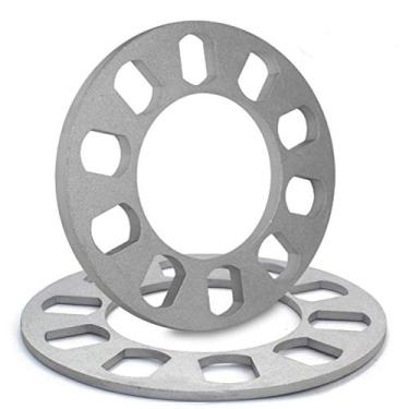Imagem de Wheel Accessories Parts 2 peças de espaçadores de roda fundidos 5 mm 3/40.6 cm de espessura serve para padrões de parafuso 5 x 100 mm 5 x 105 mm 5 x 108 mm 5 x 4,25 5 x 110 mm 5 x 112 mm 5 x 114,30 mm