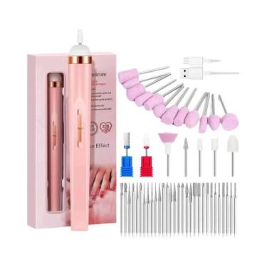 Imagem de Máquina De Broca Elétrica Portátil Recarregável USB Para Manicure, Esf