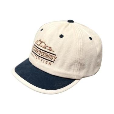 Imagem de Boné Retro Unissex De Secagem Rápida Com Aba Curta Ajustável Ideal Par