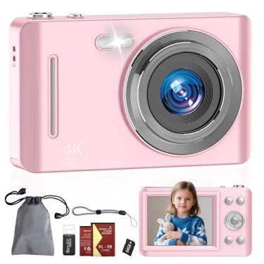 Imagem de Câmera digital, câmeras para crianças, câmeras digitais de apontar e fotografar, antivibração, carimbo de data, câmeras pequenas compactas para fotografia