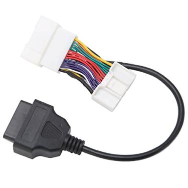 Imagem de Divisor de conector OBD2, cabo adaptador de diagnóstico de carro para Y 2019-2021, material ABS, leitura de dados não disponíveis na tela principal, fácil instalação, compatível com scanner OBD2