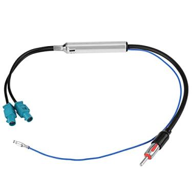 Imagem de Mingzhe Adaptador de Antena de Diversidade Cabo Conector Din Duplo Fakra para Macho, para, Com Cabo Alimentação Azul 12V, Fácil Instalar, 100% Novo