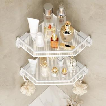 Imagem de Prateleiras de chuveiro Prateleiras de banheiro, tripés de banheiro, prateleira de suporte de chuveiro, organizador de canto de chuveiro