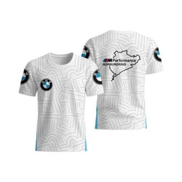 Imagem de Camiseta Infantil De Verão BMW M Power Anime Racing Motorcycle Vintage
