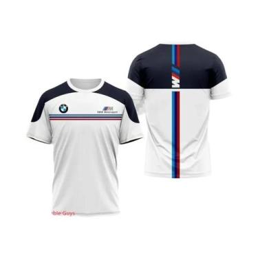 Imagem de Camiseta Infantil De Verão BMW M Power Anime Racing Motorcycle Vintage