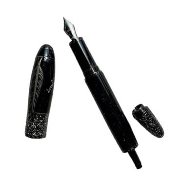 Imagem de XMKT Caneta-tinteiro de metal ponta EF F minimalista caneta de luxo para negócios escola escritório material de escrita Roller Ball Ink Pen (04, Just Pen)