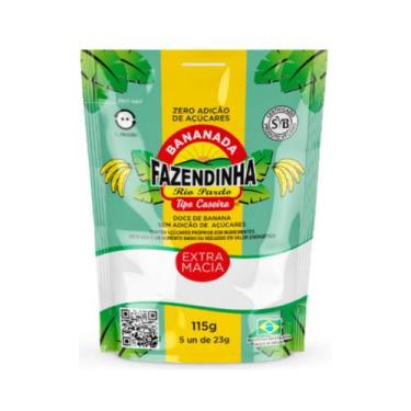 Imagem de Doce Bananinha Sem açúcar Com 5 Unidade de 23g Fazendinha