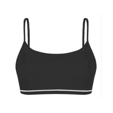 Imagem de Top Sutiã Básico Lobinha Sem Costura Menina Lupo, Preto, P - 3 a 5 Ano