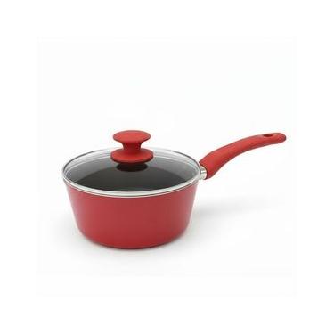 Imagem de Panela Brinox Optima 20cm 2,1L Cerâmica Vermelha, Alumínio 4,5mm Indução, PFOA Free e Saudável