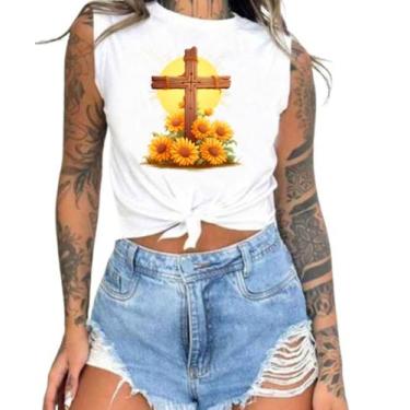 Imagem de Cropped T-Shirts Feminino Estampado Várias Estampas 48 - megan basic, 