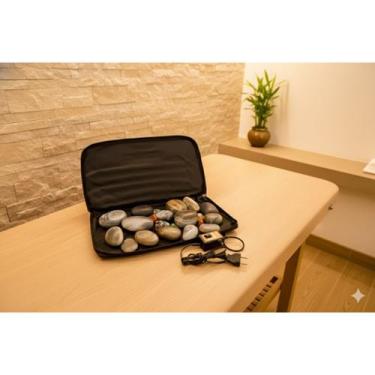 Imagem de Aquecedor Elétrico Bolsa Térmica Para Pedras Quentes Vulcânicas 20x45c