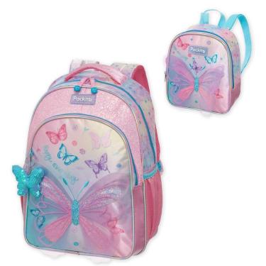 Imagem de Kit Mochila E Estojo Escolar Infantil Coleção Pack Me Pacifi