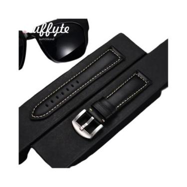 Imagem de Pulseira De Relógio Masculina Retrô De Couro Genuíno 20mm 22mm Univers