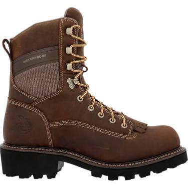 Imagem de Georgia Boot Bota de trabalho impermeável Core 37 com salto recortado de 23 cm, Marrom, 7.5 Wide