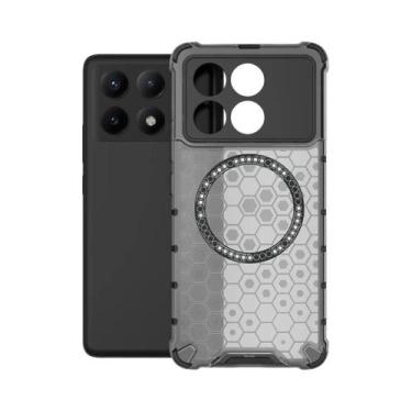 Imagem de Capa Magnética Transparente Para Magsafe Xiaomi 15 14 14T Poco F6 X6 X