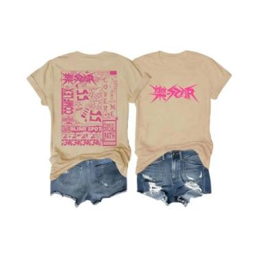 Imagem de Camiseta Stray Kids Rock Star Kpop De Manga Curta Com Estampa De Eleme