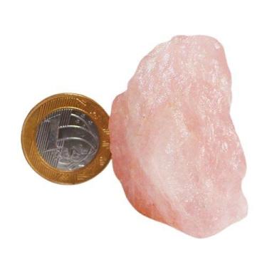 Imagem de Quartzo Rosa Extra 40 a 55mm Média 50g Pedra Bruta Classe AA - Cristai