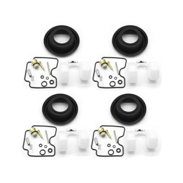 Imagem de Kit de reparo de carburador para Suzuki GSF1200 Bandit 1200 2001 2002 2003 2004 2005 Carb Float Rebuild Parts Vacuum Diafragmas (4X Diafragma)