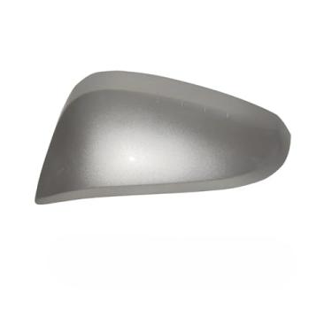 Imagem de Substituição do carro retrovisor espelho lateral capa asa tampa exterior porta traseira caso guarnição habitação preto Compatível com toyota rav4 2014-2018(Silver Left)