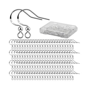 Imagem de Ganchos De Brinco Em Prata Esterlina 100pcs Fios De Orelha De Moda Com