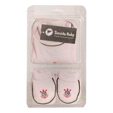 Imagem de Kit Body Bebê + Pantufa Corinthians Torcida Baby Oficial-Masculino
