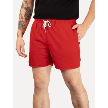 Imagem de Short Reserva D'Água Beachwear Liso Premium Vermelho-Masculino
