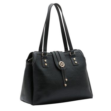 Imagem de Bolsa Mini Croco - Ombro - Preto - Chenson 3485238