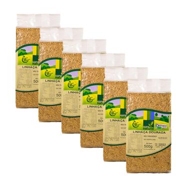 Imagem de Kit 6X: Linhaça Dourada Orgânico Coopernatural 500g
