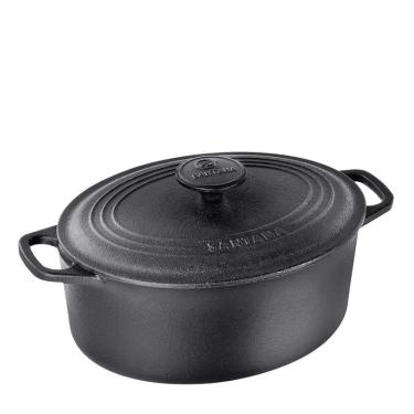 Imagem de Caçarola Ferro Oval 2,5 Lts Forno Holandês C/Tampa Santana