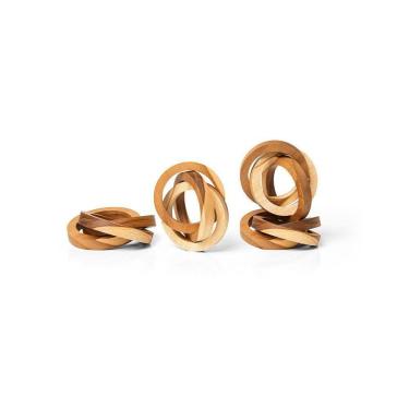 Imagem de Anel De Guardanapo Copa E Cia 4 Peças Brazil Wood Ello